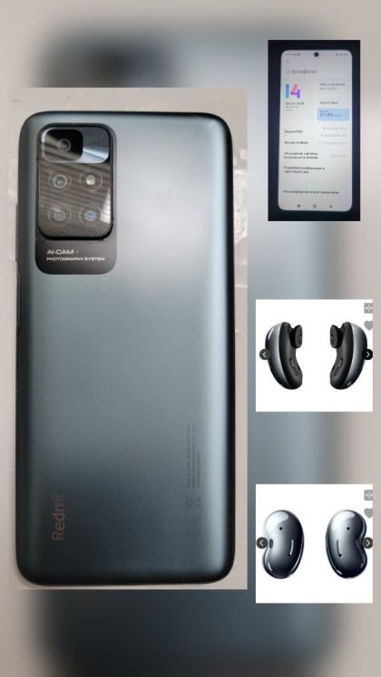 Redmi 10 2022 г. Оригинальные наушники Samsung