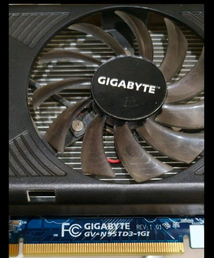 Игровая, все современные выходы GiGABYTE NVIDIA GeForce -1Gb