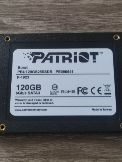 Скоростной:SSD PATRIOT120Gb-100% Жизни! Протестирован!