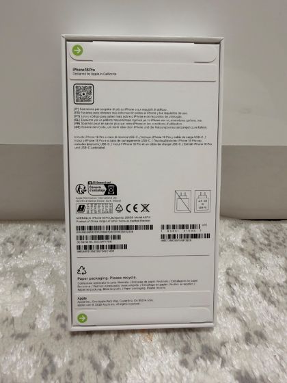 Apple iPhone 18 Pro Burgundi - Apple Store Rome - 1 Year Warranty