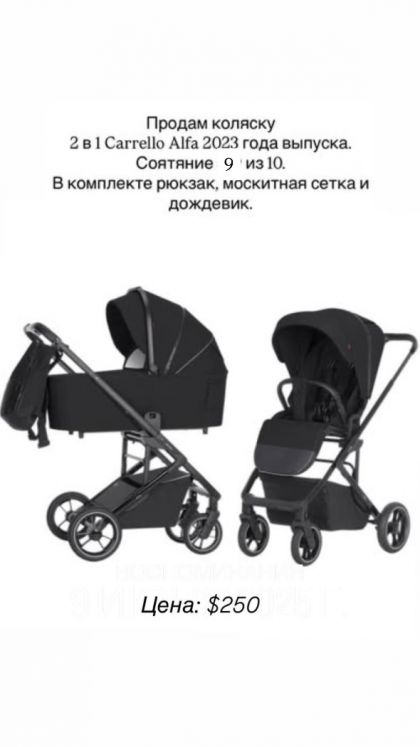 Коляска 2 в 1 Carrello Alfa