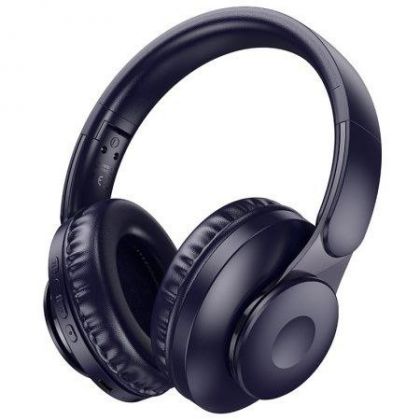 Наушники с микрофоном беспроводные Hoco W45 Enjoy (Blue)