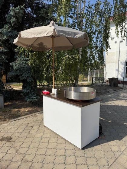 Аппарат для сладкой ваты, стол и зонт